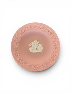 Wedgwood Jasperware Trinket Dish. Wedgwood Pink Jasperware.